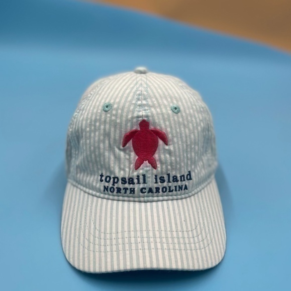 VTG TopSail Island NC Sea Turtle Embroidered Hat
